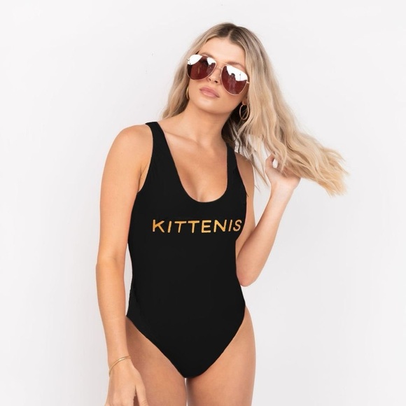 Kittenish One Piece Swimsuit L - Picture 2 of 9